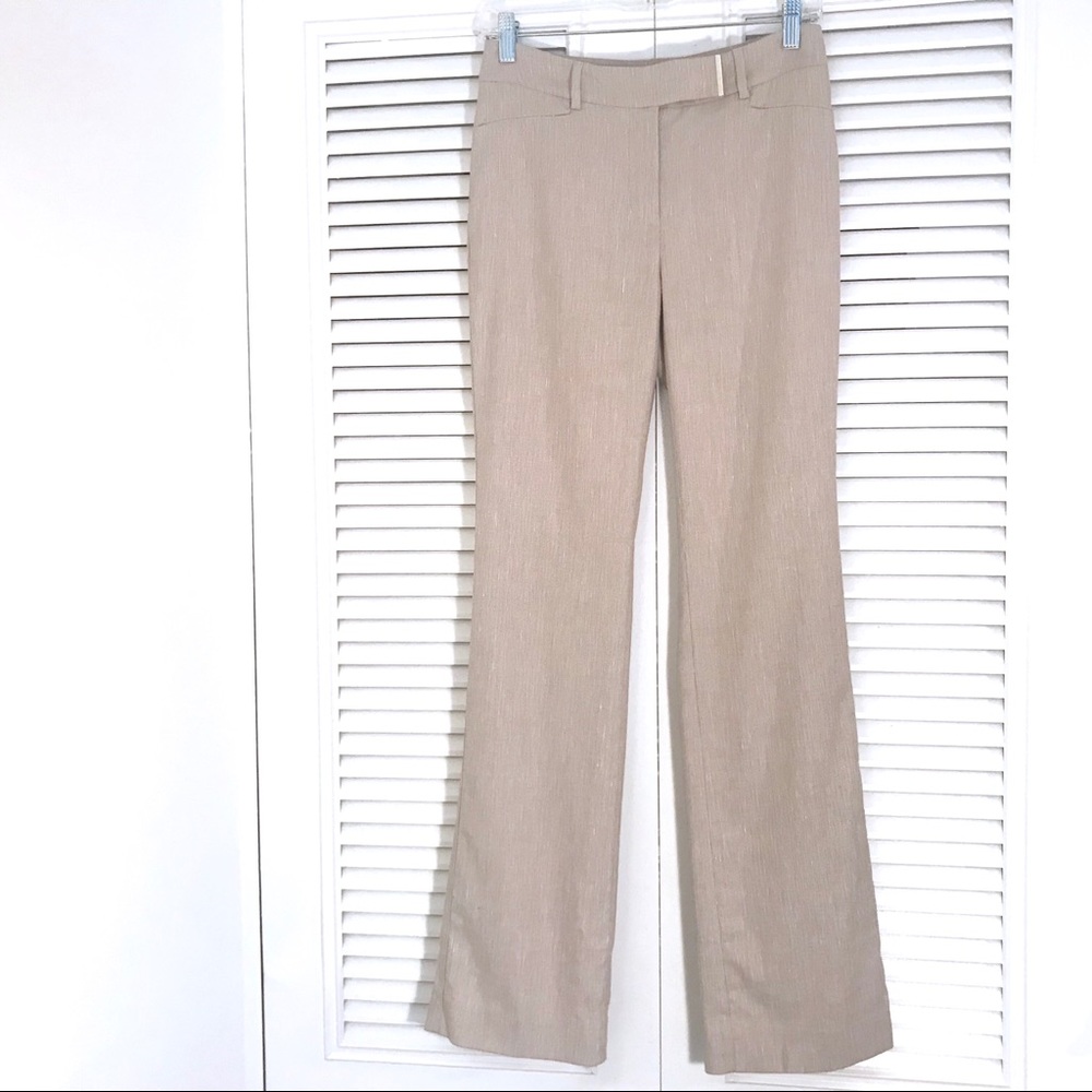 WHBM - Light Khaki “The Boot” Slacks!